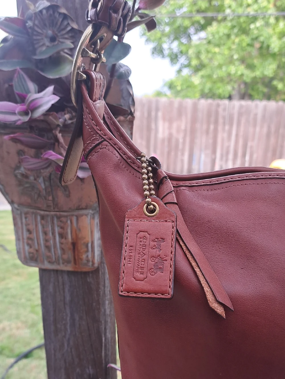 Coach Bleecker Tattersall Duffle Bucket Bag 2007 Clean N Stunning - Picture 3 of 16